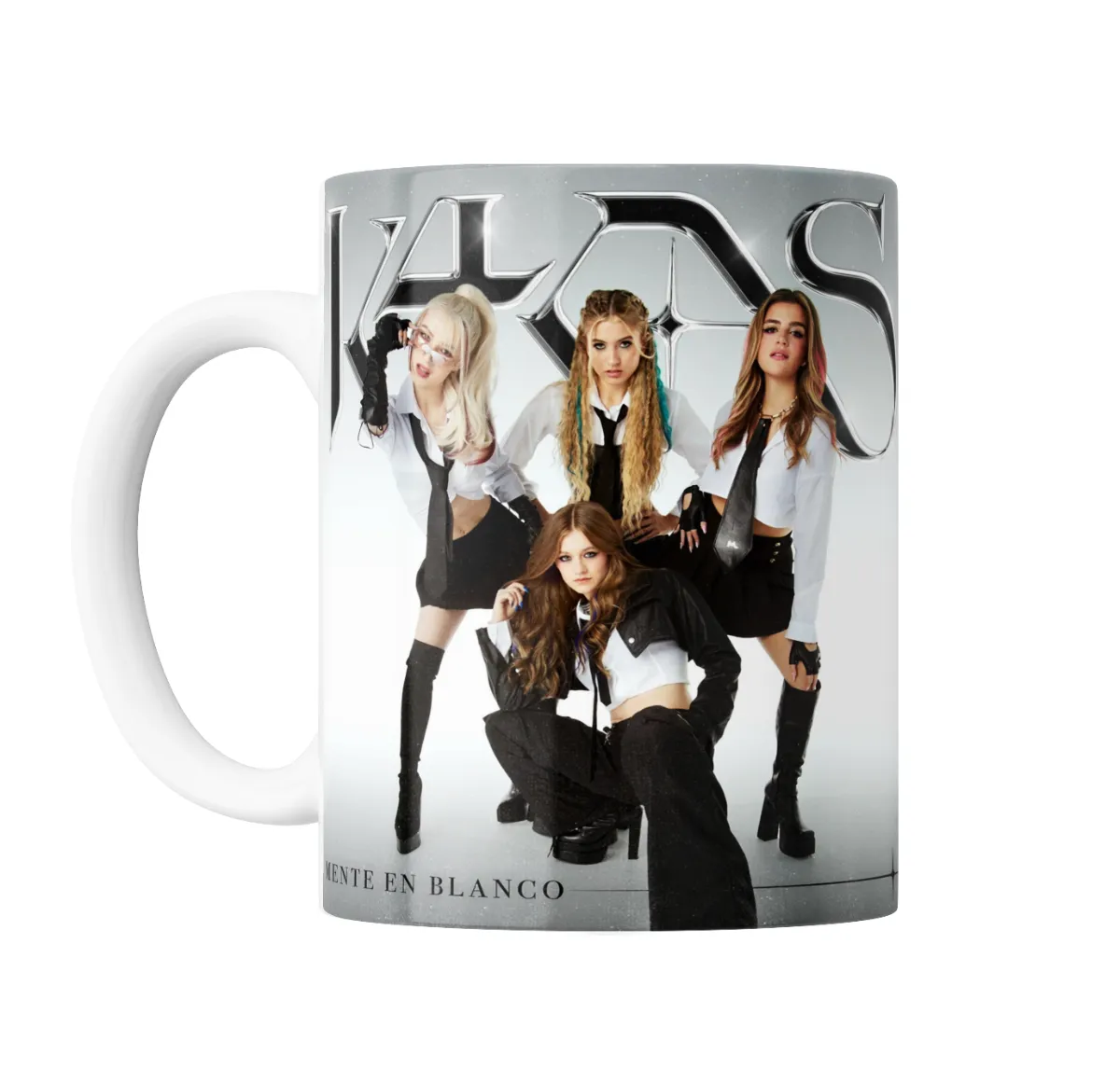 Taza de Cerámica K4OS Completamente en Blanco - vista 2