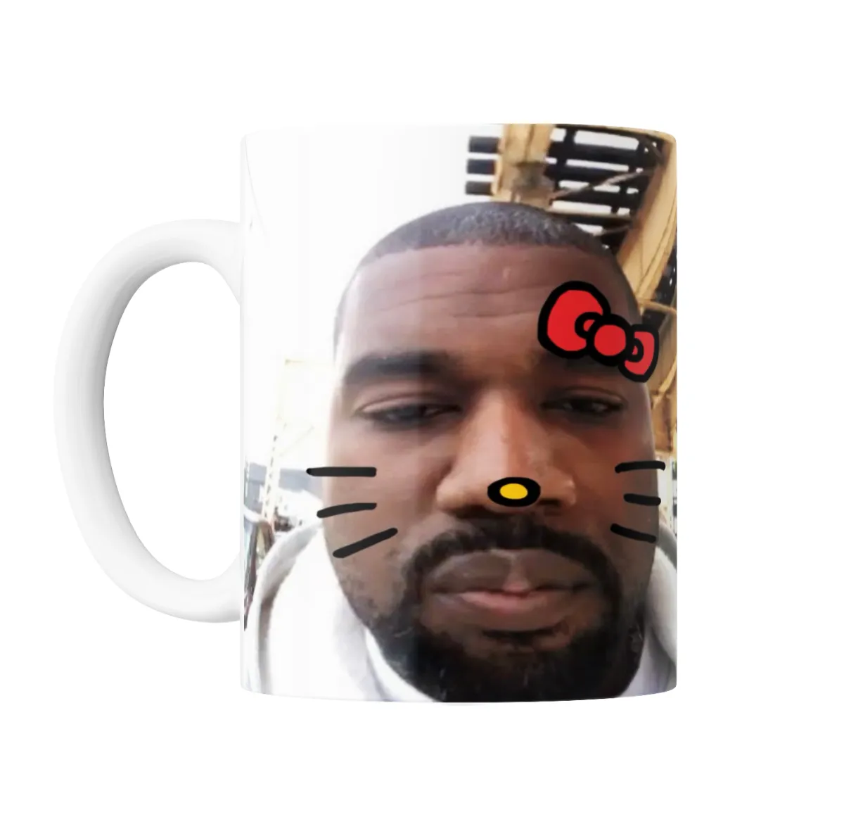 Taza de Cerámica Kanye West Hello Kitty - vista 2