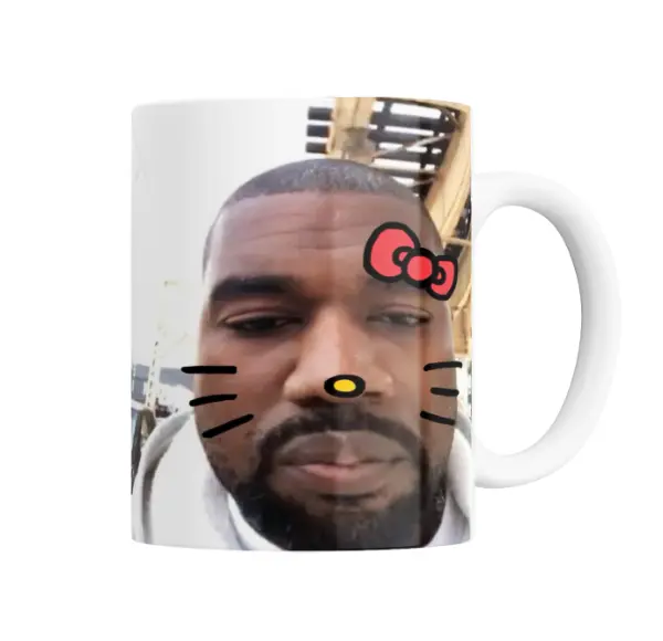 Taza de Cerámica Kanye West Hello Kitty