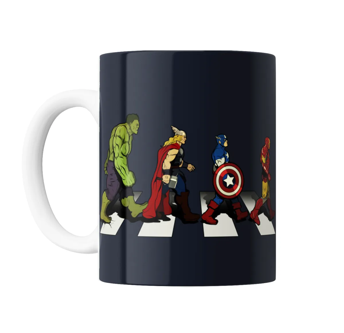 Taza de Cerámica Avengers Abbey Road Hulk Thor Capitán América Iron Man - vista 2