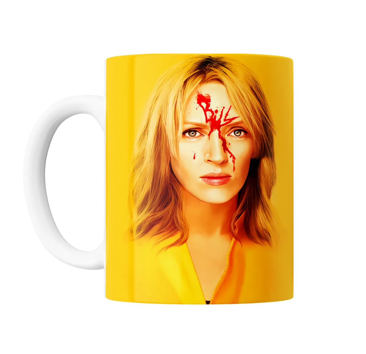 Taza de Cerámica Kill Bill La Novia Sangre Amarillo - vista 2