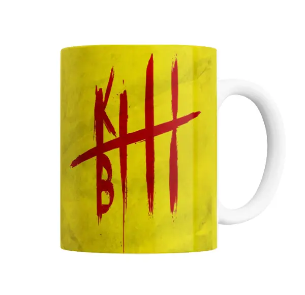 Taza de Cerámica Kill Bill Logo Sangre Amarillo
