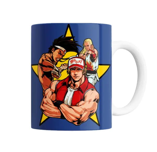 Taza de Cerámica King of Fighters Terry Bogard y Joe Higashi
