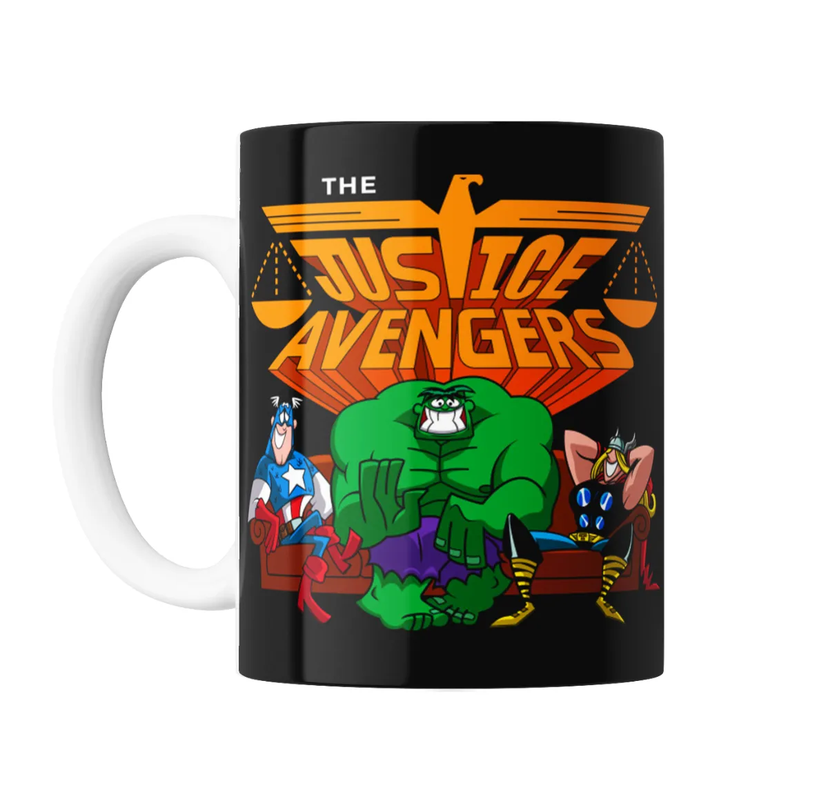 Taza de Cerámica Avengers Justice Avengers Hulk Thor Capitán América - vista 2