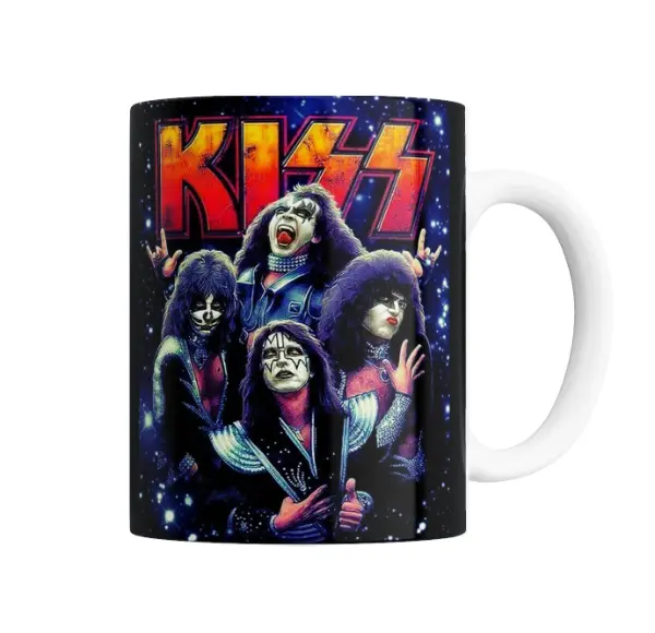 Taza de Cerámica Kiss Banda Rock Galaxia