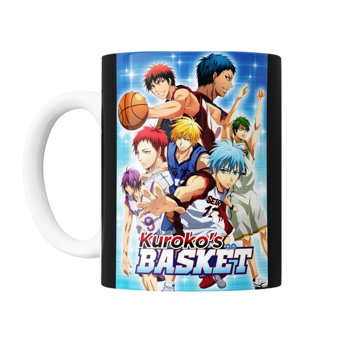 Taza de Cerámica Kuroko No Basket Equipo Seirin y Generación de los Milagros - vista 2