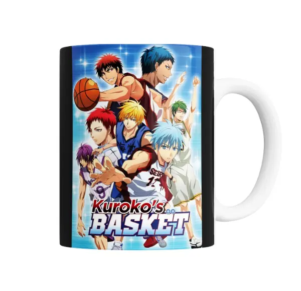 Taza de Cerámica Kuroko No Basket Equipo Seirin y Generación de los Milagros