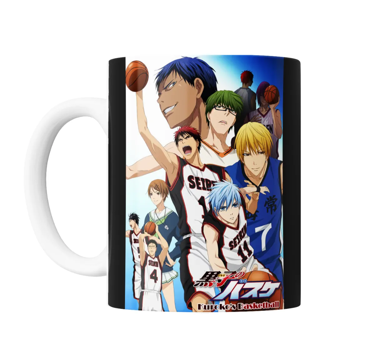 Taza de Cerámica Kuroko No Basket Equipo Seirin y Generación de los Milagros - vista 2