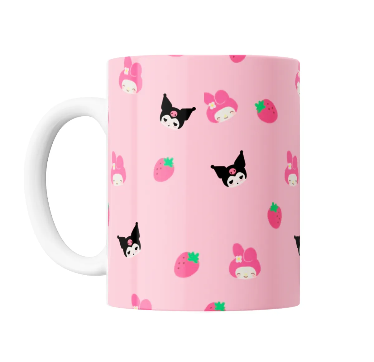 Taza de Cerámica Kuromi y My Melody Fresas - vista 2