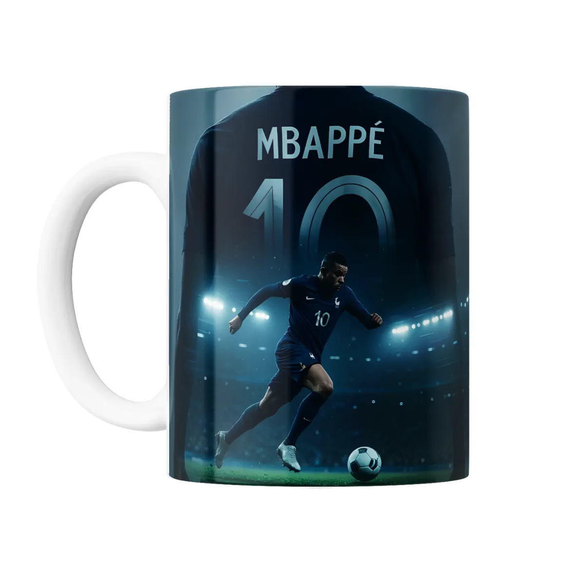Taza de Cerámica Kylian Mbappé Selección Francia 10 - vista 2