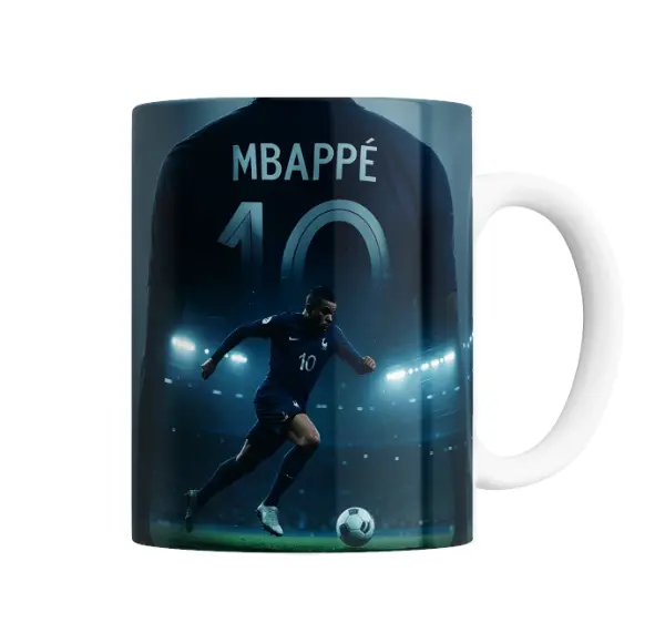Taza de Cerámica Kylian Mbappé Selección Francia 10