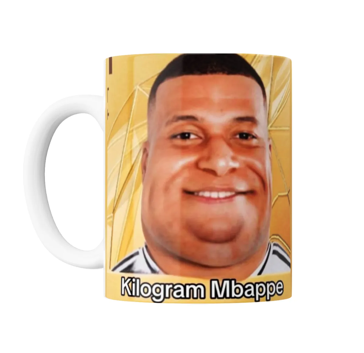 Taza de Cerámica Kylian Mbappé Kilogram Meme - vista 2