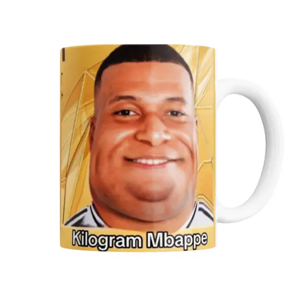 Taza de Cerámica Kylian Mbappé Kilogram Meme