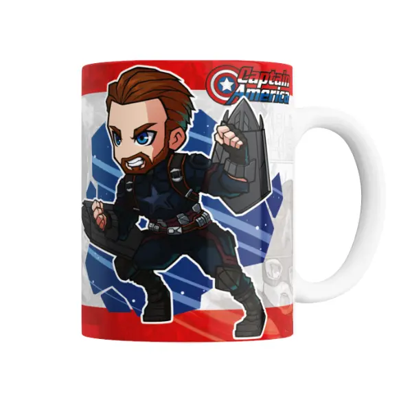 Taza de Cerámica Avengers Capitán América con Escudo
