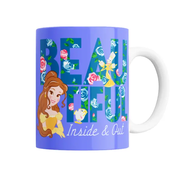 Taza de Cerámica La Bella y La Bestia Beautiful Inside & Out