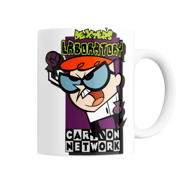 Taza de Cerámica Laboratorio de Dexter Dexter Enojado