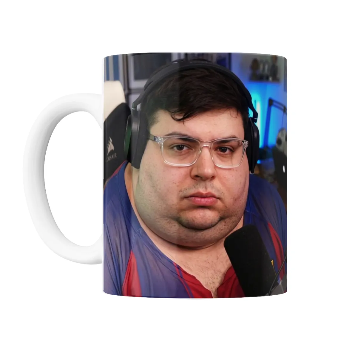 Taza de Cerámica La Cobra Streamer con Auriculares - vista 2