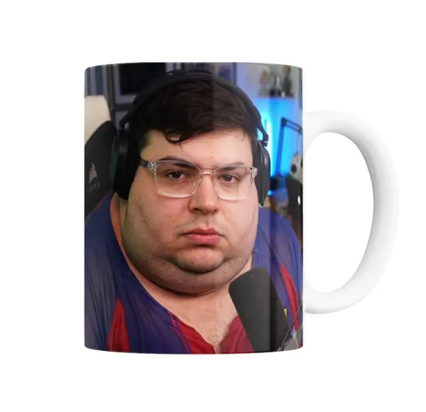 Taza de Cerámica La Cobra Streamer con Auriculares