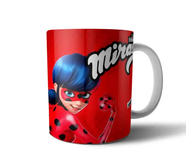 Taza de Cerámica Miraculous Ladybug Heroína Roja