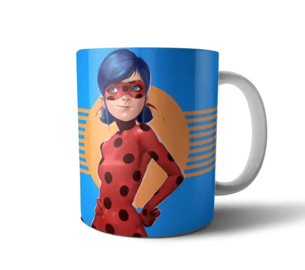 Taza de Cerámica Miraculous Ladybug Marinette Heroína