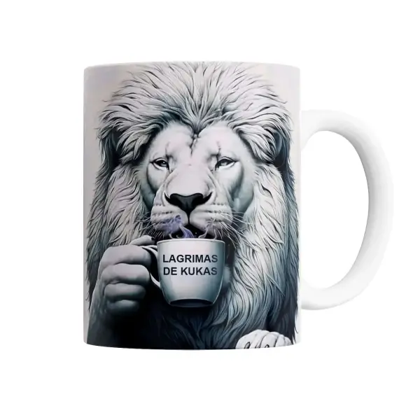 Taza de Cerámica Lagrimas de Kukas León Café
