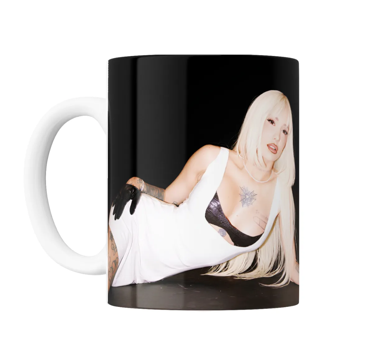 Taza de Cerámica La Joaqui Sesión Rubia Recostada - vista 2