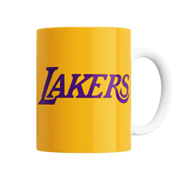 Taza de Cerámica LA Lakers Logo Dorado