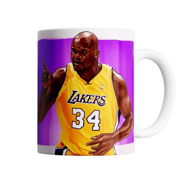 Taza de Cerámica LA Lakers Jugador 34 Señalando
