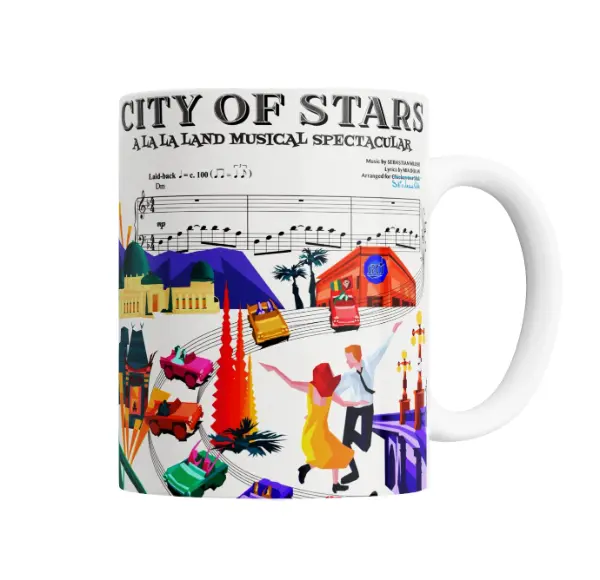 Taza de Cerámica La La Land City of Stars