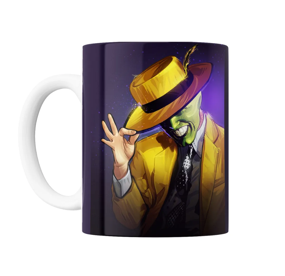 Taza de Cerámica La Máscara Stanley Ipkiss Sombrero Amarillo - vista 2