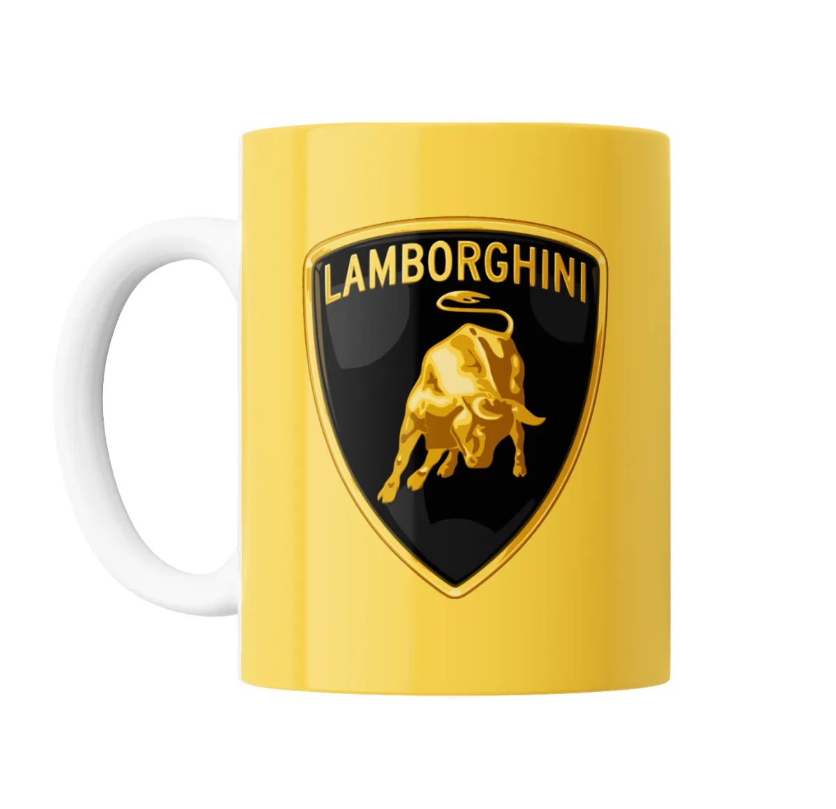 Taza de Cerámica Lamborghini Logo Toro Dorado - vista 2