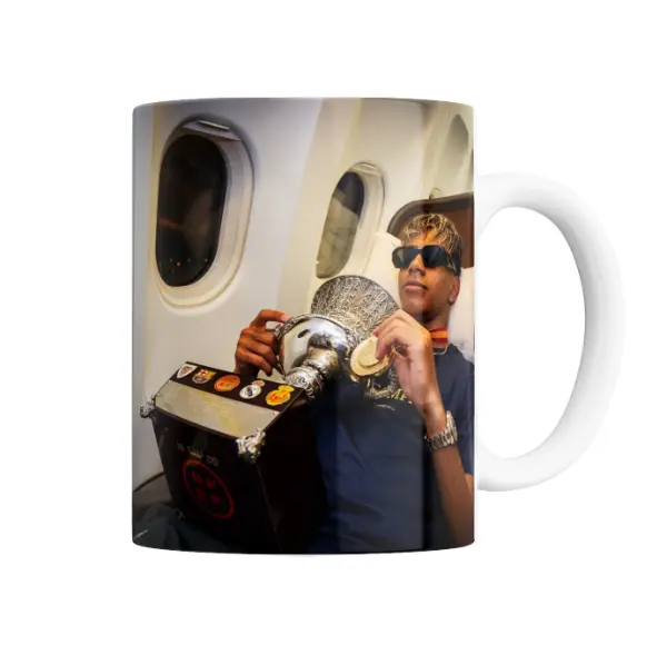 Taza de Cerámica Lamine Yamal Avión Copa del Rey