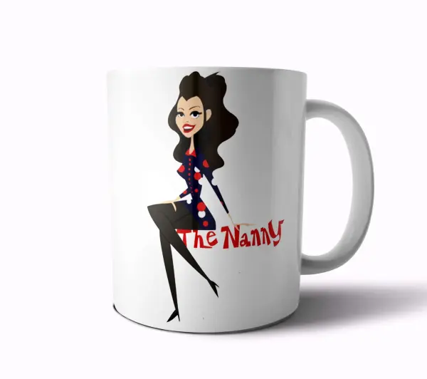 Taza de Cerámica La Niñera Fran Drescher Vestido Lunares