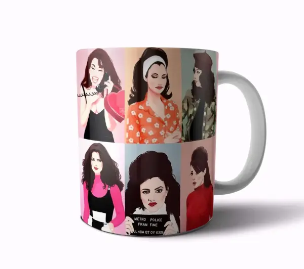 Taza de Cerámica La Niñera Fran Fine Collage
