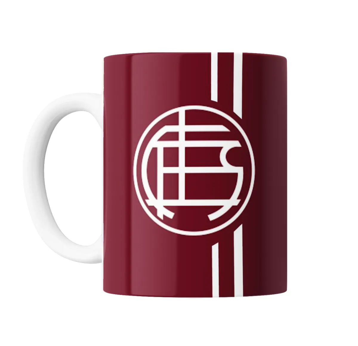 Taza de Cerámica Lanus Escudo y Franjas 11 - vista 2