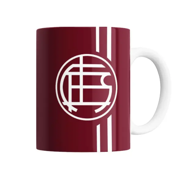 Taza de Cerámica Lanus Escudo y Franjas 11