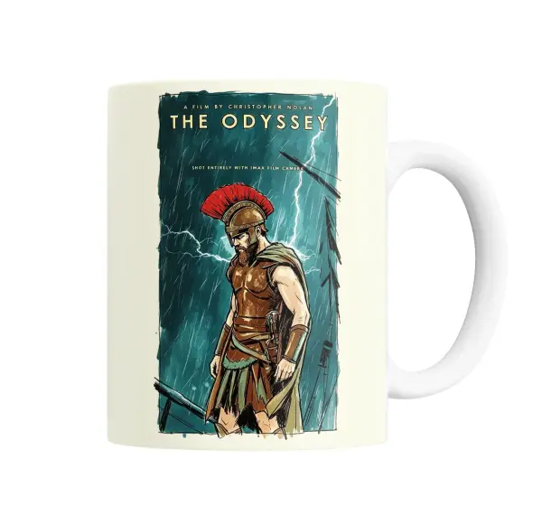 Taza de Cerámica La Odisea Póster Christopher Nolan