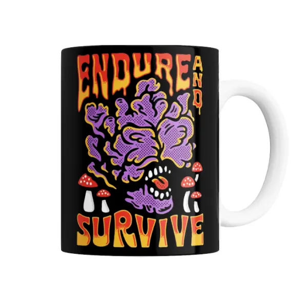 Taza de Cerámica The Last of Us Endure and Survive Cordyceps