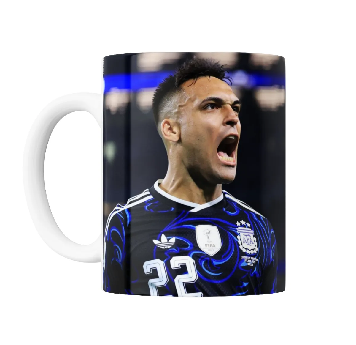 Taza de Cerámica Lautaro Martínez Selección Argentina Grito - vista 2