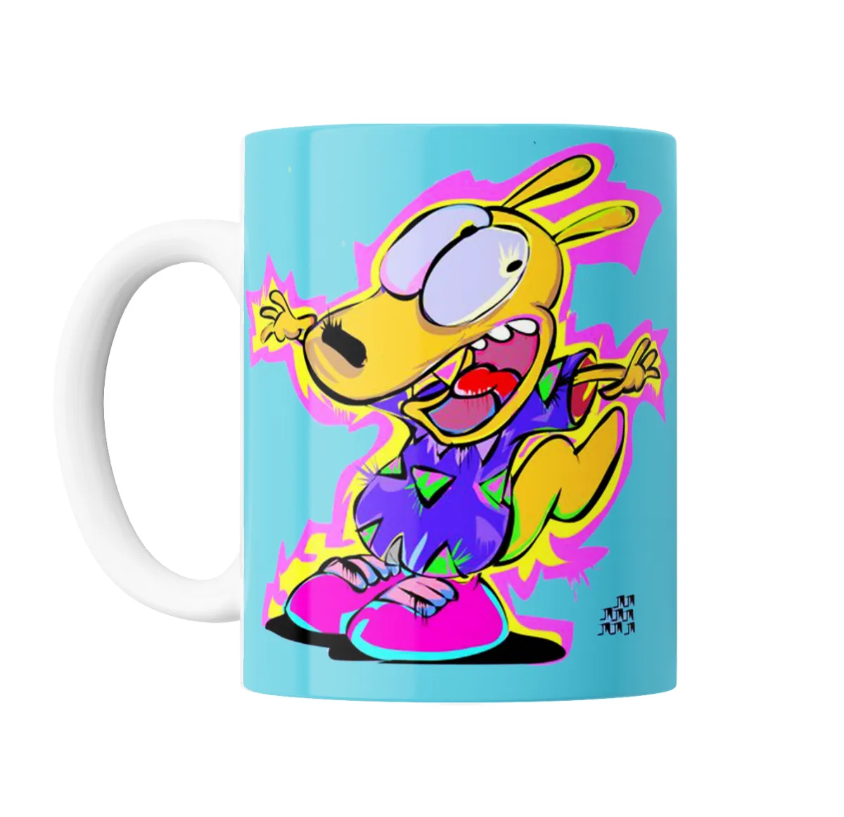 Taza de Cerámica La Vida Moderna de Rocko Rocko Saltando - vista 2
