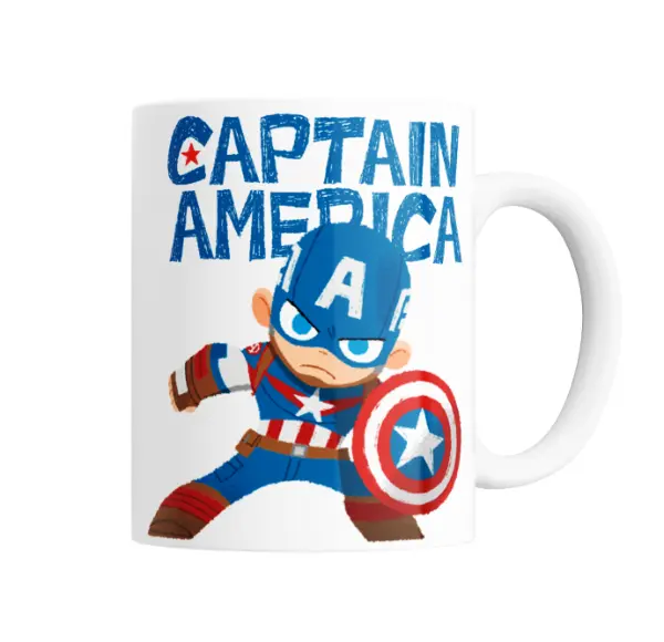 Taza de Cerámica Avengers Capitán América Chibi