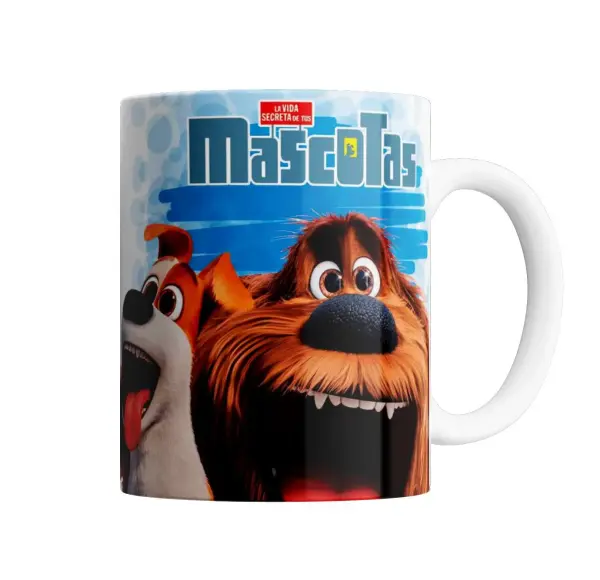 Taza de Cerámica La Vida Secreta de tus Mascotas Duke y Max