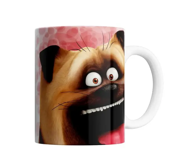 Taza de Cerámica La Vida Secreta de tus Mascotas Perro Sonriente