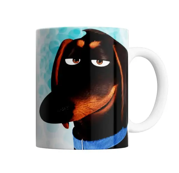 Taza de Cerámica La Vida Secreta de tus Mascotas Salchicha Max