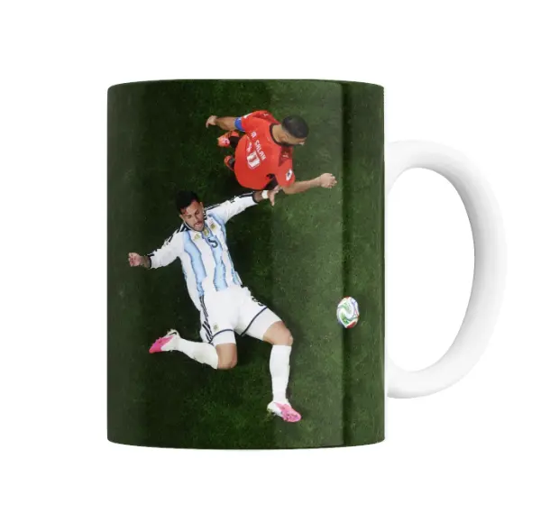 Taza de Cerámica Leandro Paredes vs Salah Argentina