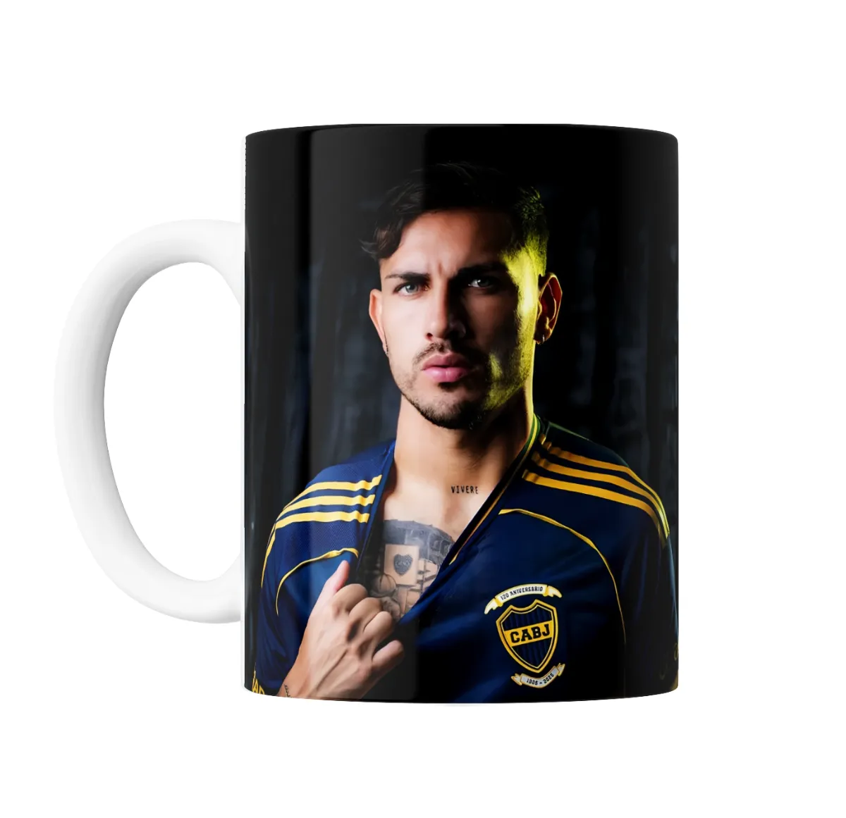 Taza de Cerámica Leandro Paredes Boca Juniors 120 Aniversario - vista 2