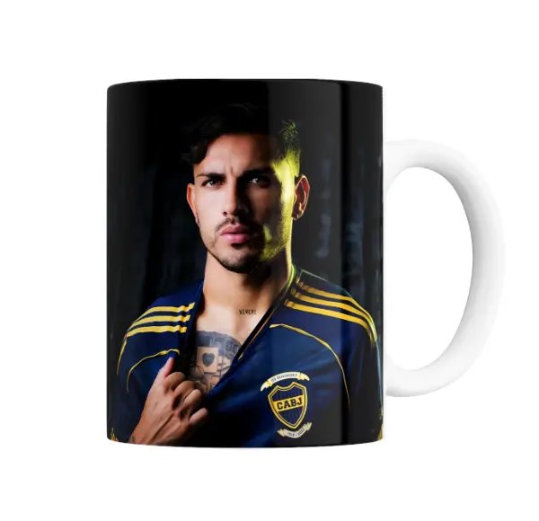 Taza de Cerámica Leandro Paredes Boca Juniors 120 Aniversario