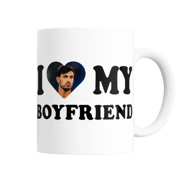Taza de Cerámica Leandro Paredes I Love My Boyfriend