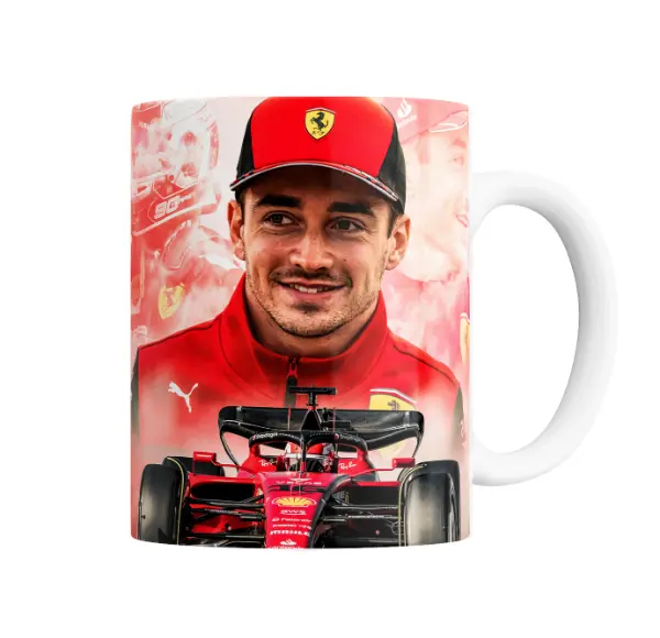 Taza de Cerámica Leclerc Ferrari F1
