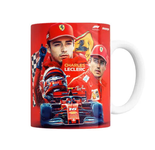 Taza de Cerámica Charles Leclerc Ferrari F1 Número 16